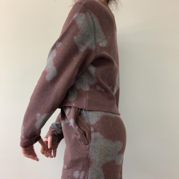 Black dyed sweat set - Picture 2 of 5